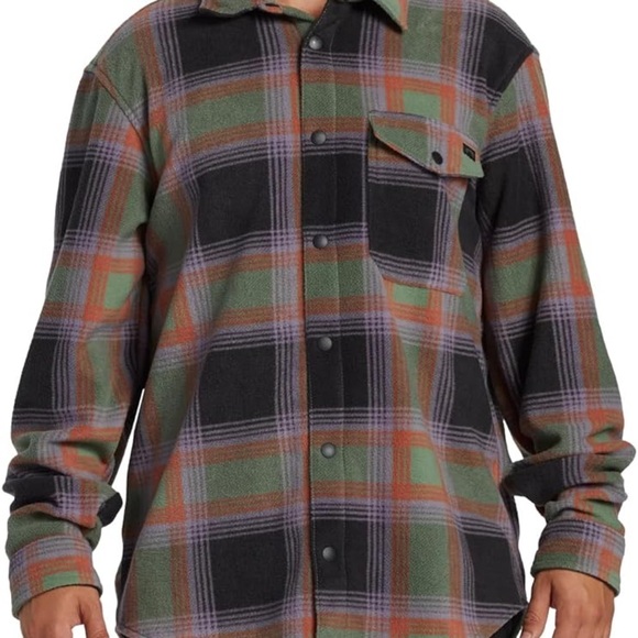 Billabong Supersoft Fleece Button up Shirt XXL NEW with tags - Picture 1 of 4